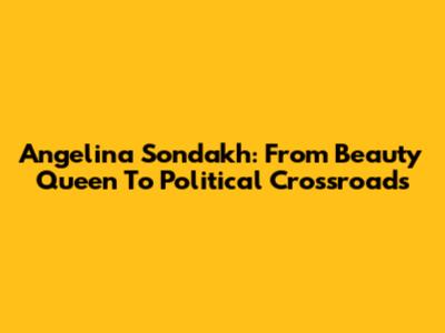 Angelina Sondakh: From Beauty Queen To Political Crossroads
