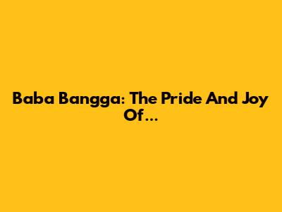 Baba Bangga: The Pride And Joy Of...