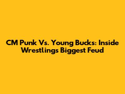CM Punk Vs. Young Bucks: Inside Wrestling's Biggest Feud