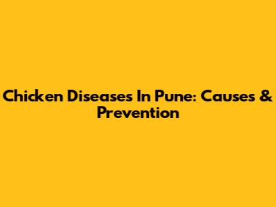 Chicken Diseases In Pune: Causes & Prevention
