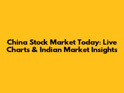 China Stock Market Today: Live Charts & Indian Market Insights