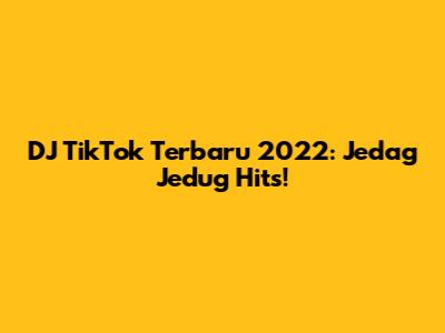 DJ TikTok Terbaru 2022: Jedag Jedug Hits!