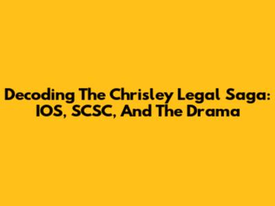 Decoding The Chrisley Legal Saga: IOS, SCSC, And The Drama