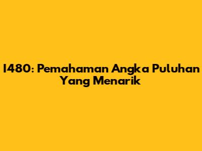 I480: Pemahaman Angka Puluhan Yang Menarik