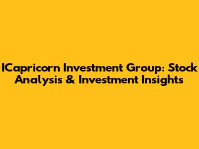 ICapricorn Investment Group: Stock Analysis & Investment Insights