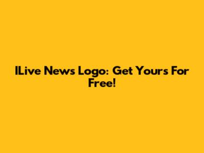ILive News Logo: Get Yours For Free!