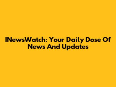 INewsWatch: Your Daily Dose Of News And Updates