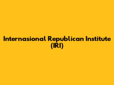 Internasional Republican Institute (IRI)