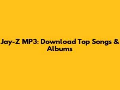 Jay-Z MP3: Download Top Songs & Albums