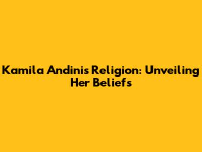 Kamila Andini's Religion: Unveiling Her Beliefs
