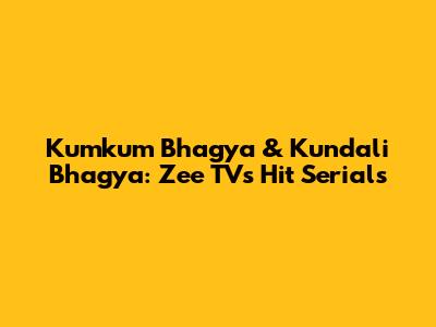 Kumkum Bhagya & Kundali Bhagya: Zee TV's Hit Serials