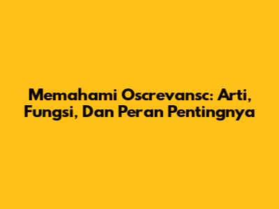 Memahami Oscrevansc: Arti, Fungsi, Dan Peran Pentingnya