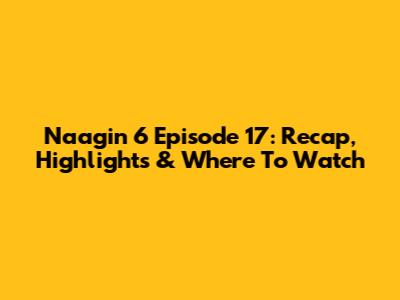 Naagin 6 Episode 17: Recap, Highlights & Where To Watch