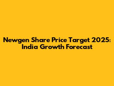 Newgen Share Price Target 2025: India Growth Forecast