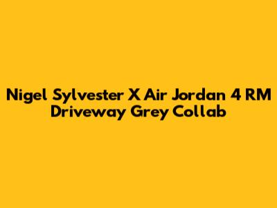Nigel Sylvester X Air Jordan 4 RM "Driveway Grey" Collab
