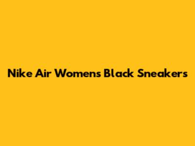 Nike Air Women's Black Sneakers