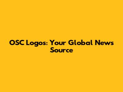 OSC Logos: Your Global News Source