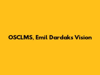 OSCLMS, Emil Dardak's Vision