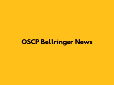 OSCP Bellringer News