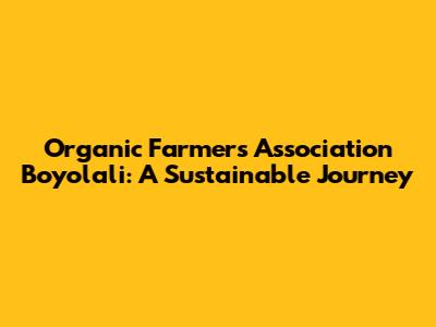 Organic Farmers Association Boyolali: A Sustainable Journey