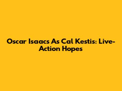 Oscar Isaacs As Cal Kestis: Live-Action Hopes