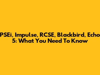 PSEi, Impulse, RCSE, Blackbird, Echo 5: What You Need To Know