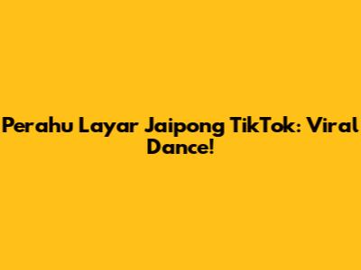 Perahu Layar Jaipong TikTok: Viral Dance!