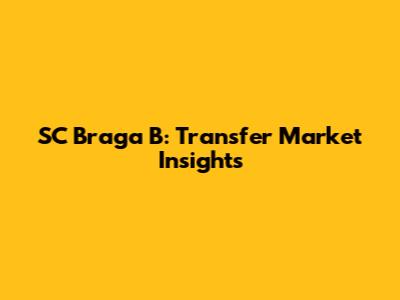 SC Braga B: Transfer Market Insights