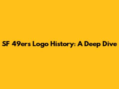 SF 49ers Logo History: A Deep Dive