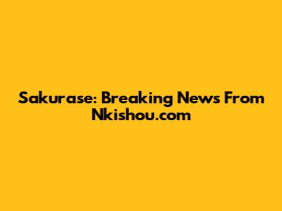 Sakurase: Breaking News From Nkishou.com