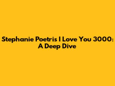 Stephanie Poetri's 'I Love You 3000': A Deep Dive