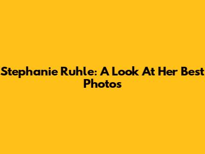 Stephanie Ruhle: A Look At Her Best Photos