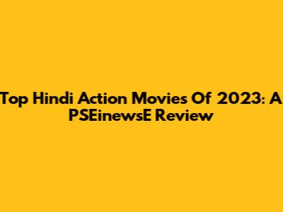 Top Hindi Action Movies Of 2023: A PSEinewsE Review