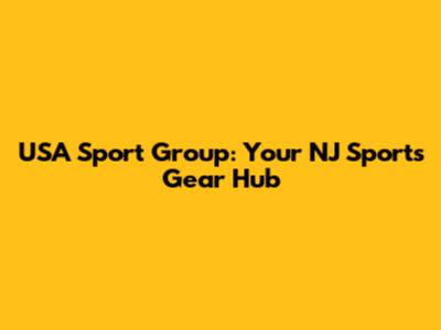 USA Sport Group: Your NJ Sports Gear Hub