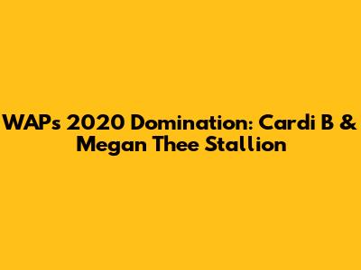WAP's 2020 Domination: Cardi B & Megan Thee Stallion