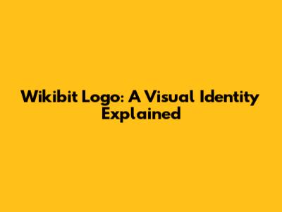 Wikibit Logo: A Visual Identity Explained